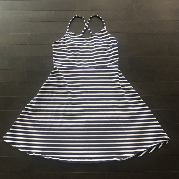 Nautical Navy and White Striped Dress - Picture 2 of 6